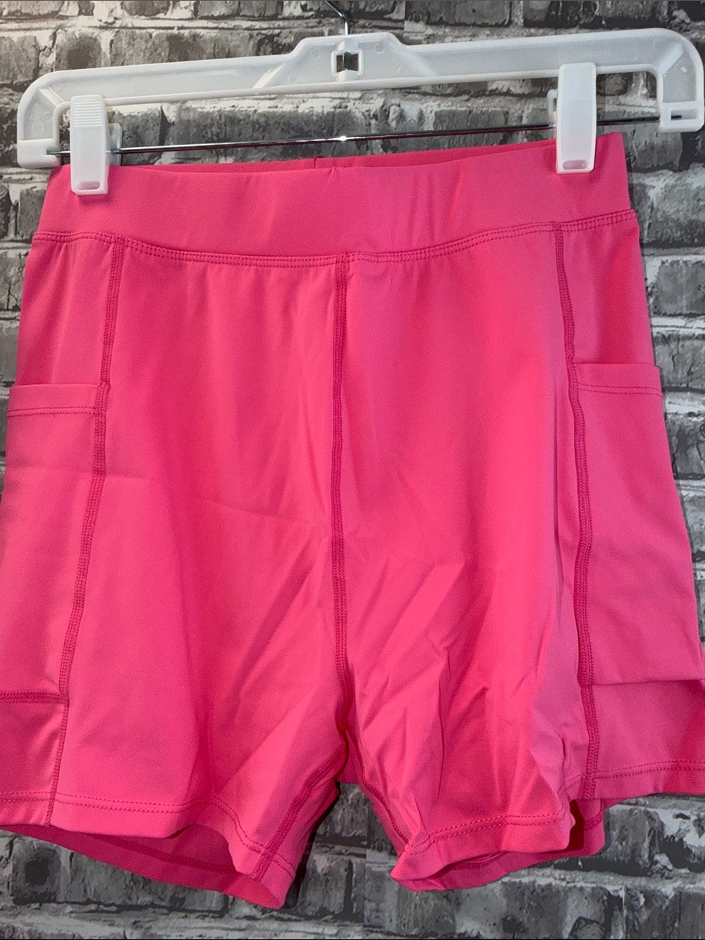 Bright Hot Pink Sleeveless Sport Dress with Matching Shorts - Picture 4 of 9